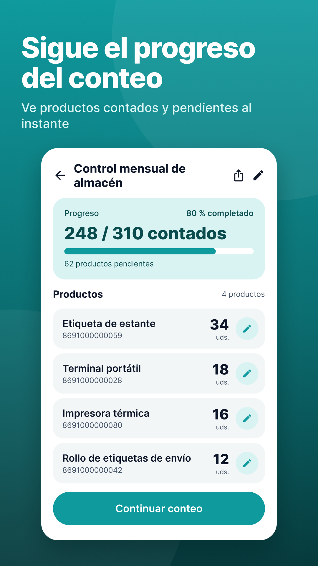 Recuentos rápidos y precisos