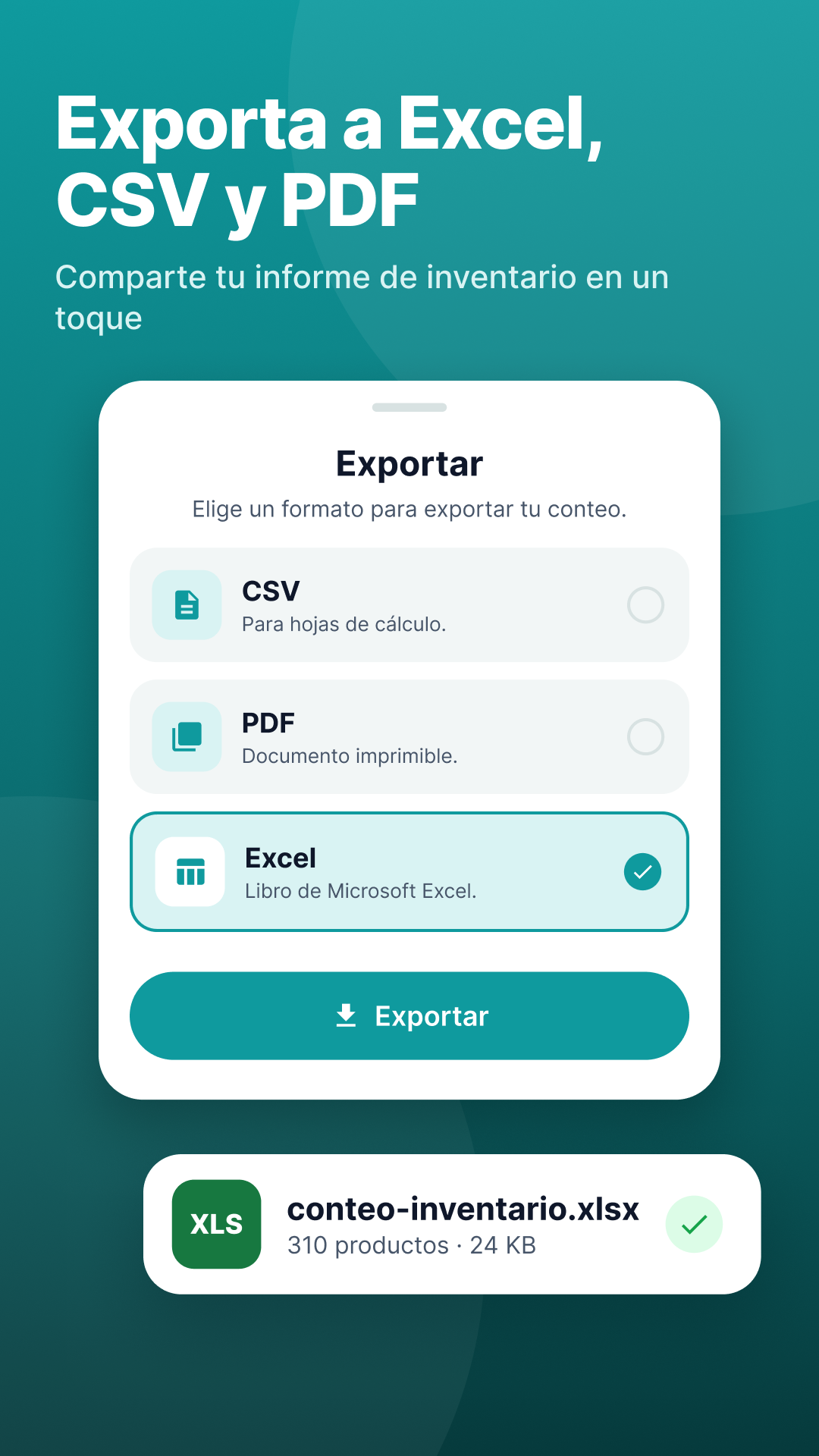 Informes y exportación