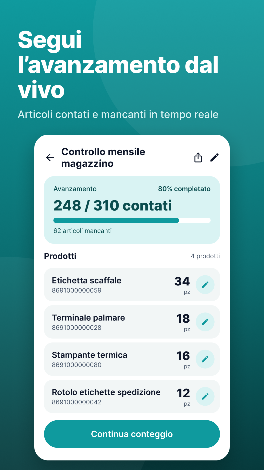 Conteggi rapidi e precisi