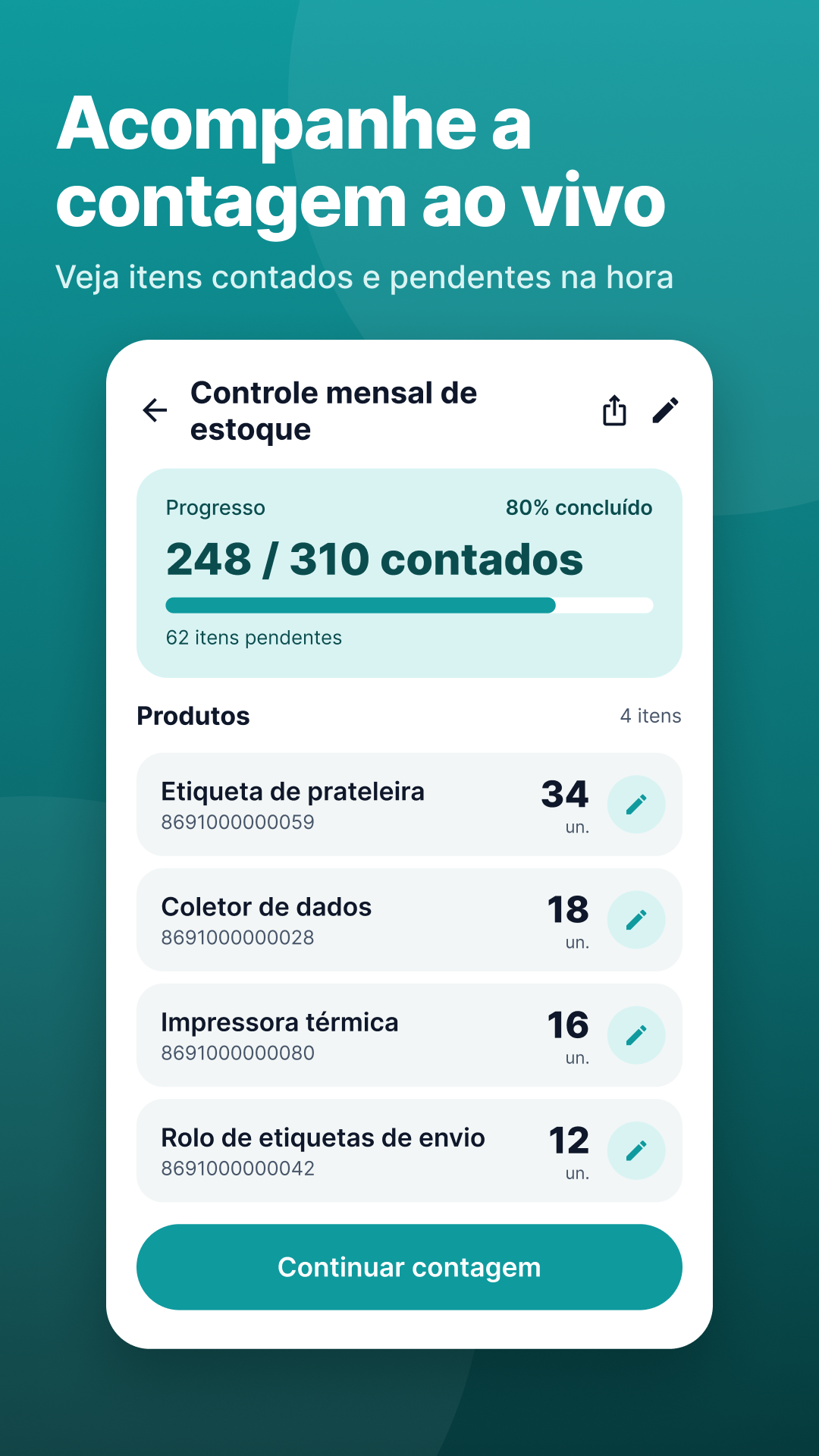 Contagens rápidas e precisas