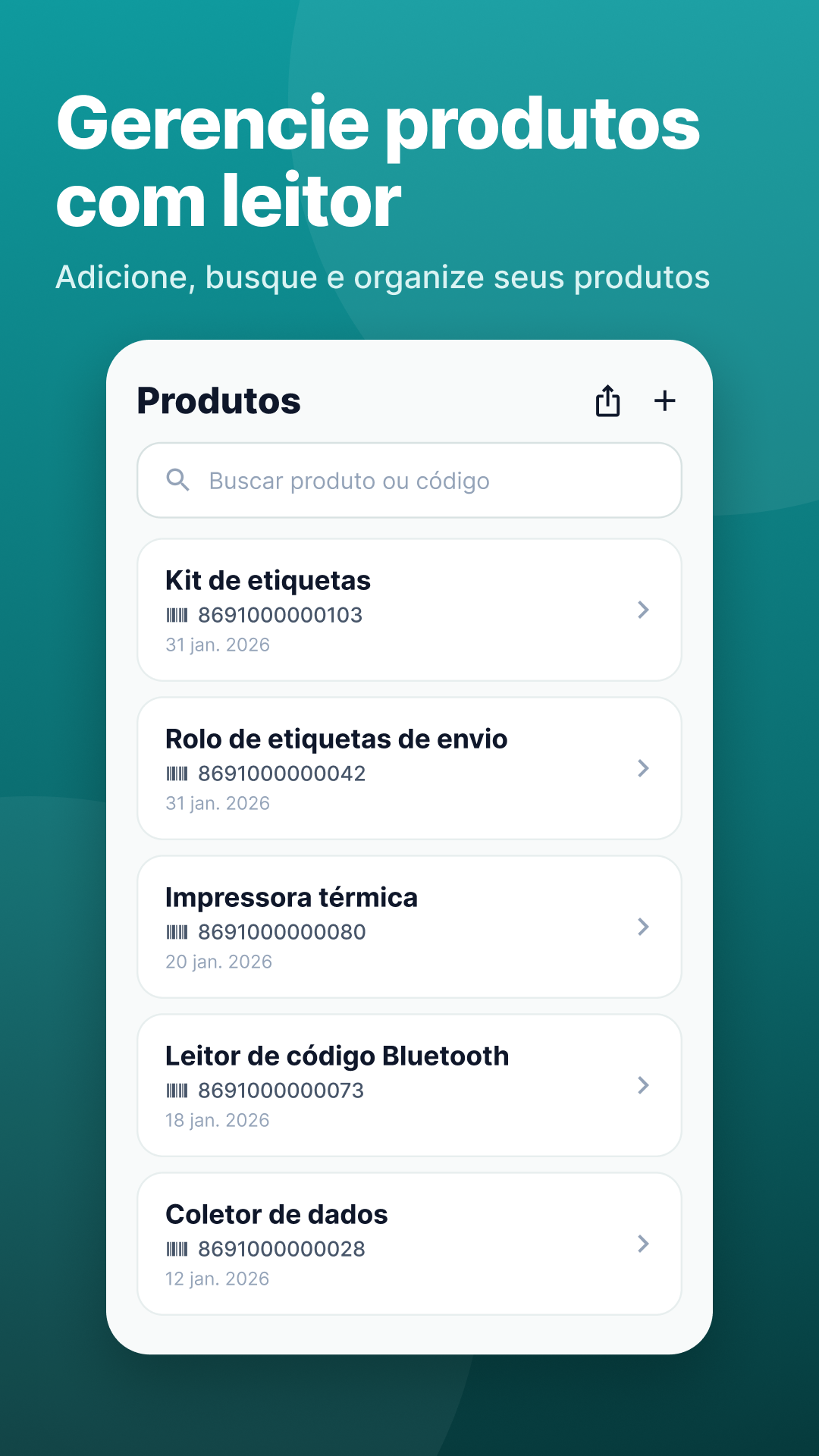 Menos erros de contagem