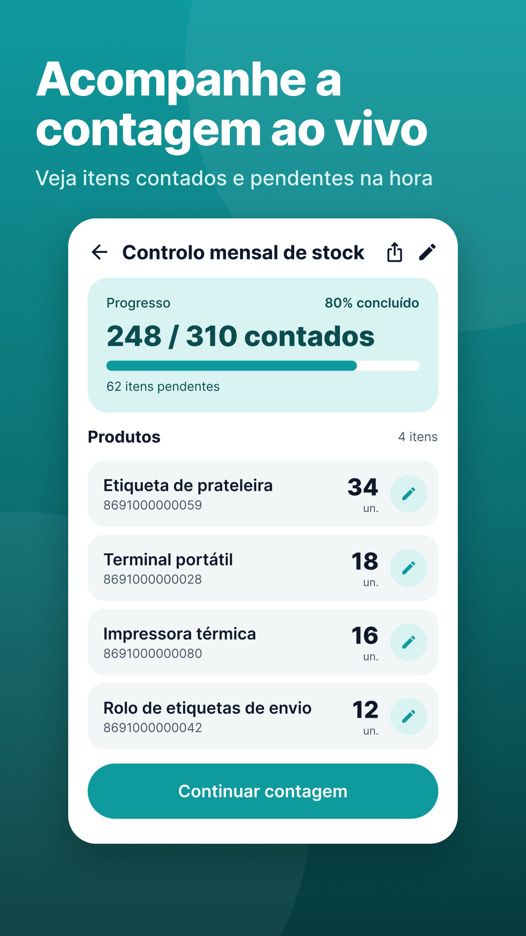 Contagens rápidas e precisas