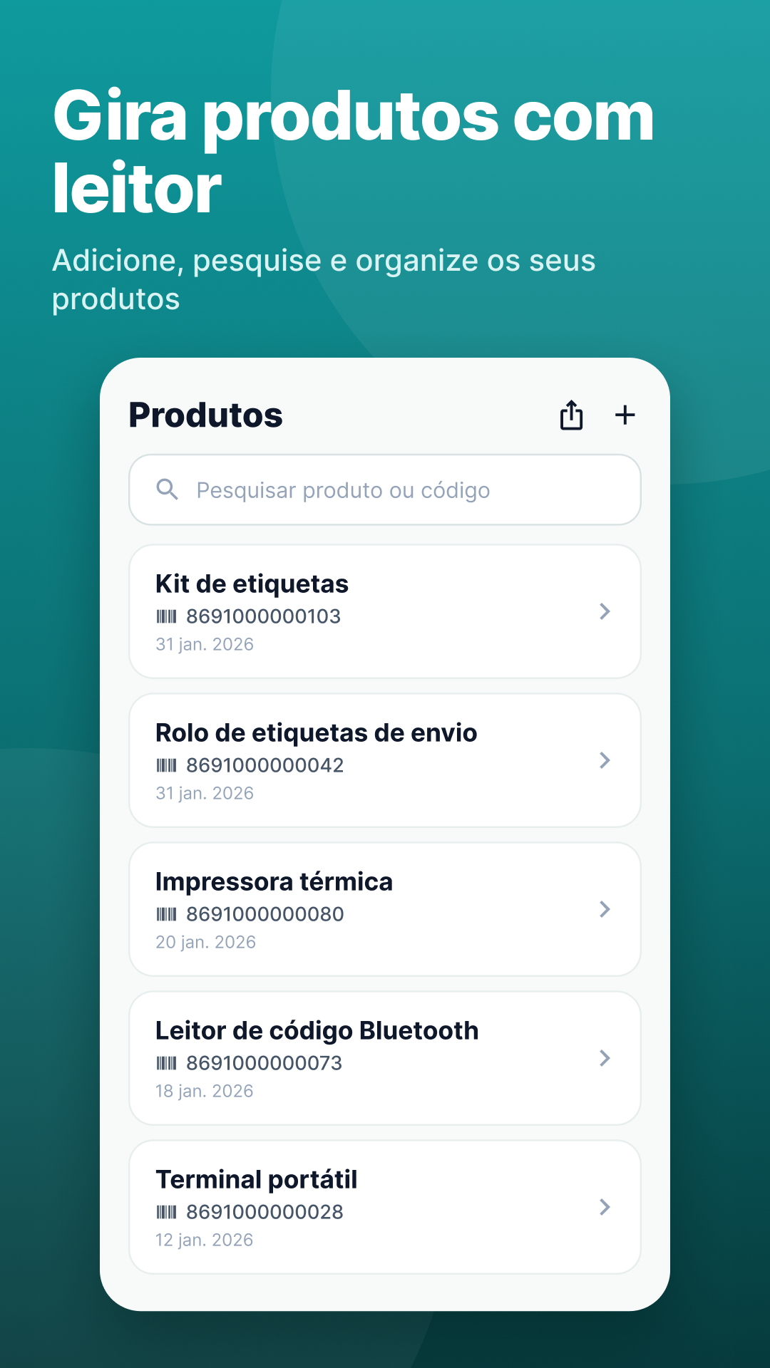 Menos erros de contagem
